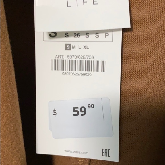 [SOLD] NWT Zara Coat w/ Lapel Collar - Picture 4 of 6